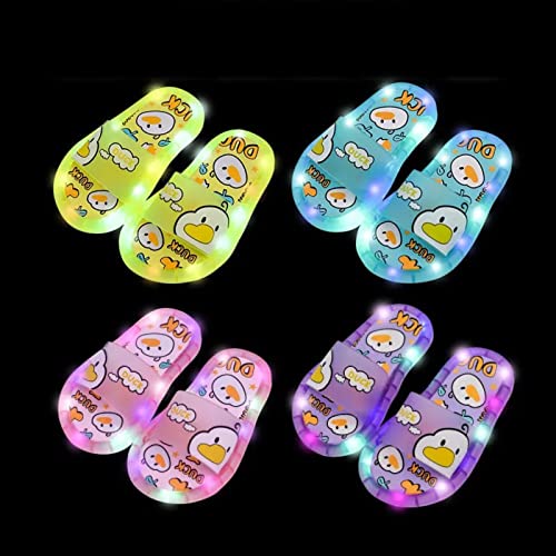 Toddler Kids Flashing Lights Slippers Cute Animal Cartoon Indoor Outdoor Summer Sandals Boys Girls Light Up Shoes4