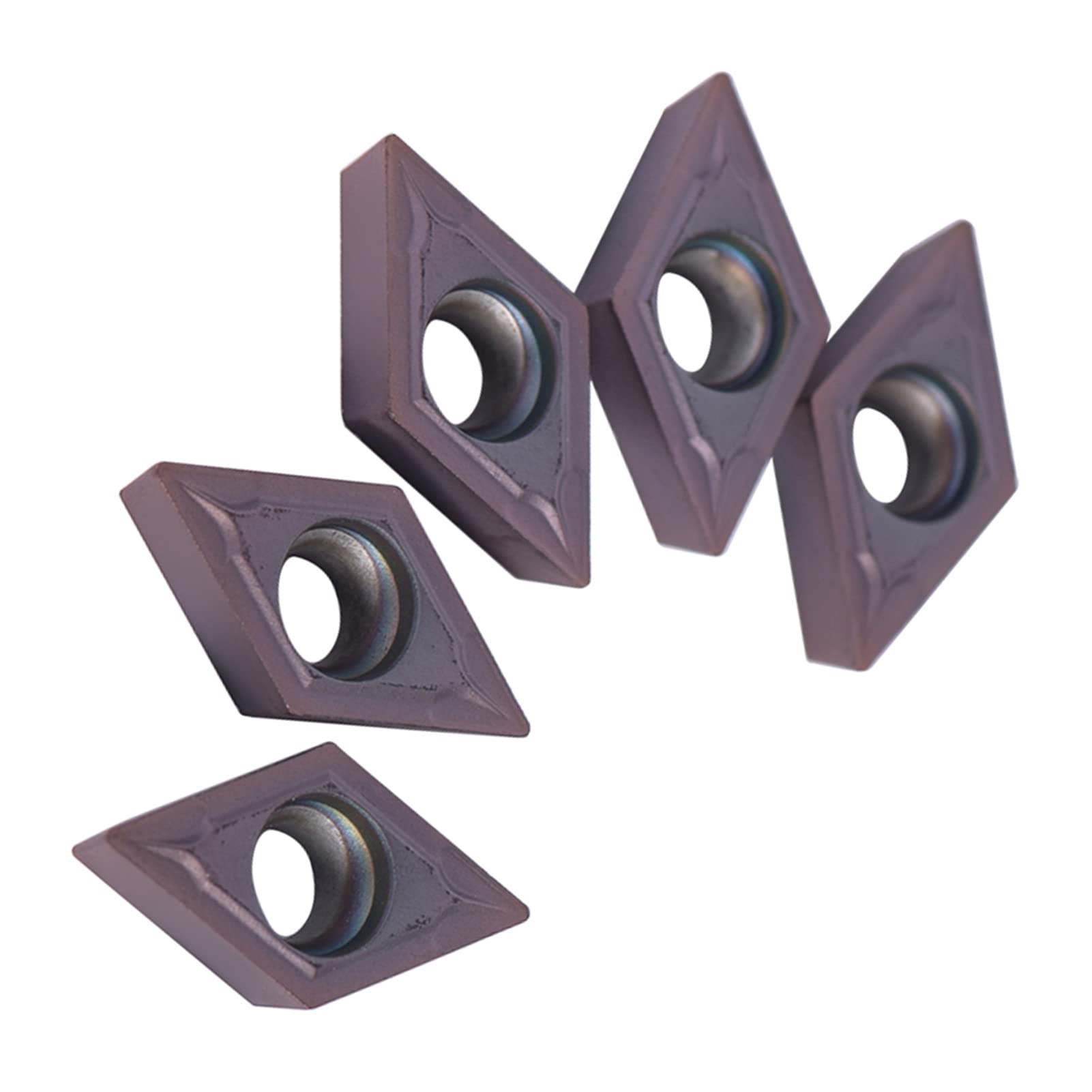 Lama in metallo duro CNC 10 pezzi, inserti per tornitura DCMT11T304 VP15TF, punte in metallo duro CNC taglierina, per utensile tornio