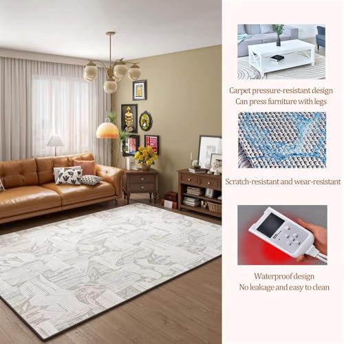 Calefactor Eléctrico Alfombrilla de Piso Cerámico 110V miniatura 4