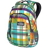 dakine mäppchen kariert kleines RV-Fach vorne Dakine FUNDATION Grau-Grün-Gelb 8130023-3610 Daypack Tagesrucksack Rucksack Laptop 15 Zoll Schulrucksack Laptoprucksack 26 L
