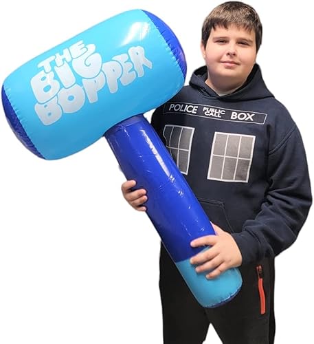 Miniatura 7 de The Big Bopper Inflate - Martillo inflable azul (30 x 18 pulgadas), mullet para jugar peleas y acción (paquete de 4)