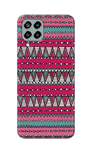 Image of Printed Hard Back Cover Case for Samsung Galaxy M33 5G Back Cover (Geometric Vintage Pattern) -1803