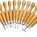 Produktbild Schnitzwerkzeug Set, Super scharfe und stärkere Klingen-Upgrade Handwerk Schnitzen Werkzeuge Holzschnitt Messer Set, Kincrea Carving Set Hochwertige SK7 Kohlenstoffstahl +Messerkappe JA023