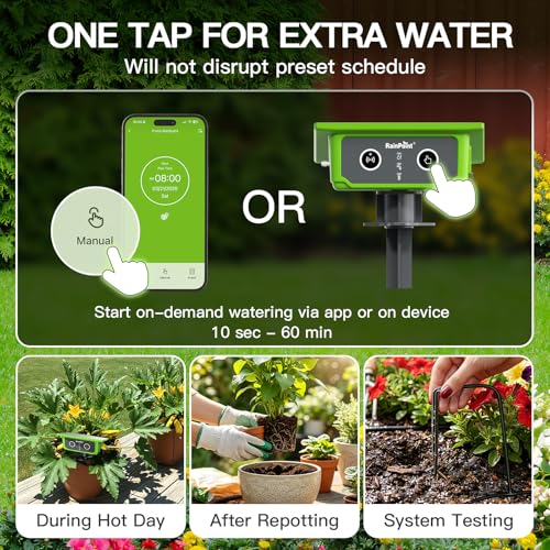 RainPoint WiFi Solar Drip Irrigation System Indoor & Outdoor,WiFi HUB Need — view 5