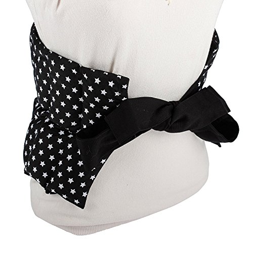 FORMALIND – Großes Körnerkissen mit Bändern 65x23cm - Wärmekissen aus Baumwolle mit 1,2 kg Bio Weizenkörnern. Getreidekissen für Mikrowelle & Backofen. Ideal zum Wärmen & Kühlen. Schwarz