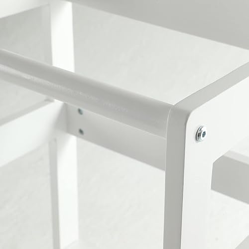 Miniatura 7 de Taburete de cocina de altura ajustable, taburete de aprendizaje para niños con riel de seguridad para encimera de cocina, taburete de cocina