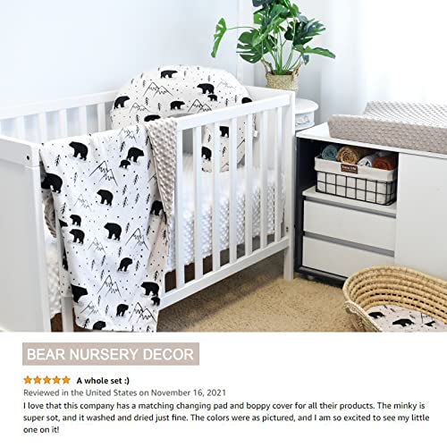 Baby Blankets For Boys Girls Soft Minky Blanket For Newborn Infant Toddler Used For Crib Stroller Nursery (Bear) #TOP2