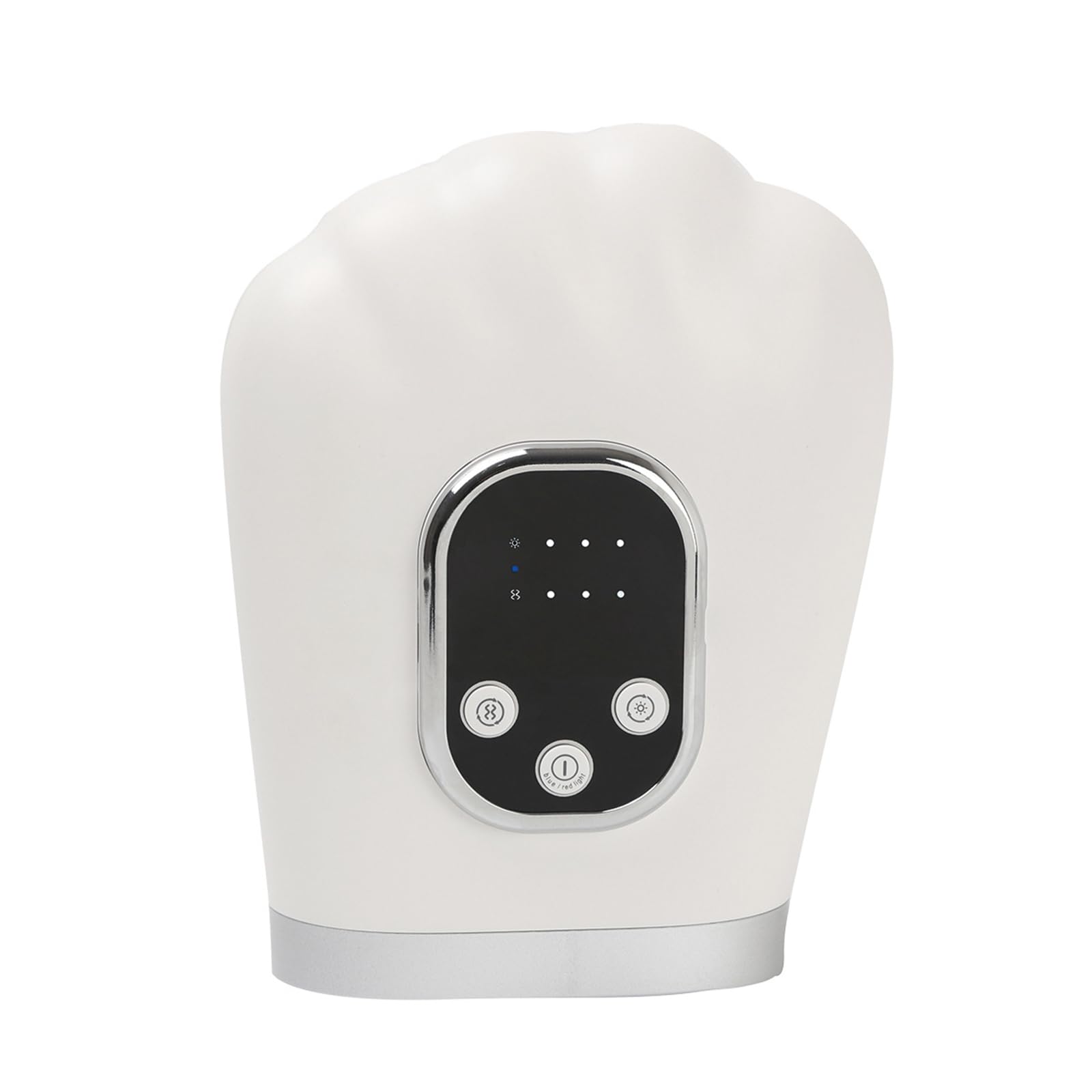 Massaggiatore di Mani Intelligente: Ammassaggio Sacchi d'Aria 3D, Riscaldamento Profondo, Massaggio Ciblatto Dita/Palmo, 3 Livelli Pressione/Calore, Luce Rossa/Blu, Tutte le Taglie, Batteria 2000mAh