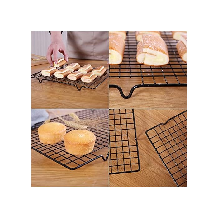 Buy Set of 2 Cooling Racks for Baking, Small Quarter Grid, Heavy Duty