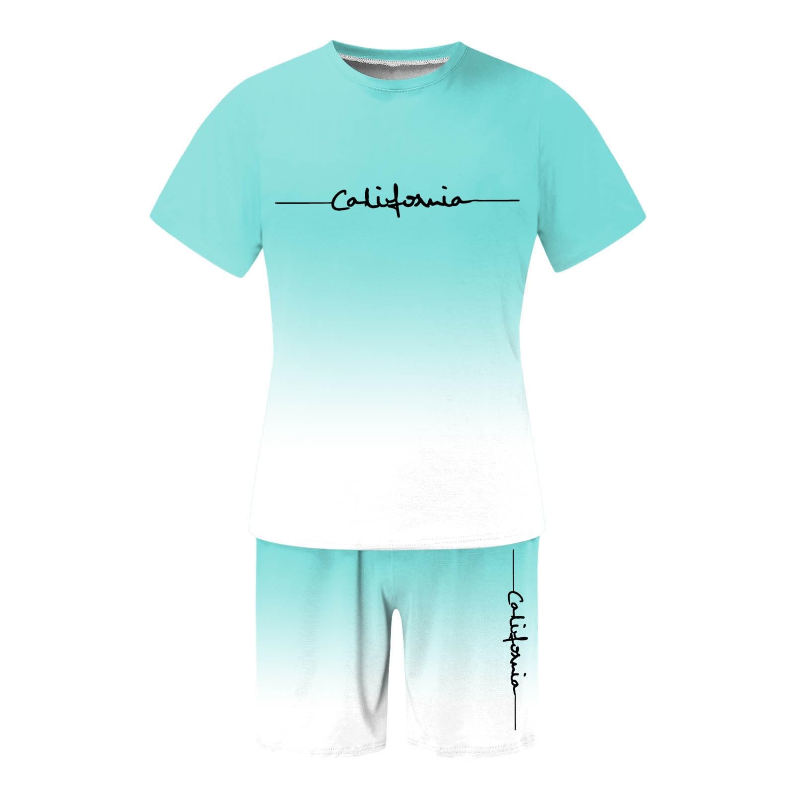 Ensembles été Enfant Garcon Short Et T-Shirt Manche Courte Baggy Chic Vetement Ado Garcon Fashion Leger Vacances Casual Confortable Sport Entrainement