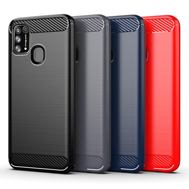 Image of Basic Case for Samsung Galaxy M31 / F41 (Carbon Fibre Blue)