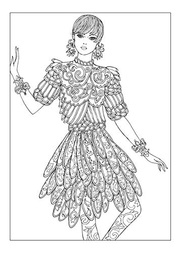 Creative Haven Ornamental Fashions Coloring Book
