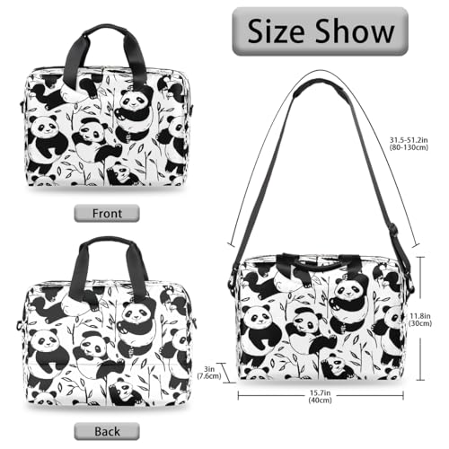 Bolsa para laptop con diseño de panda, 15.6 pulgadas miniatura 6