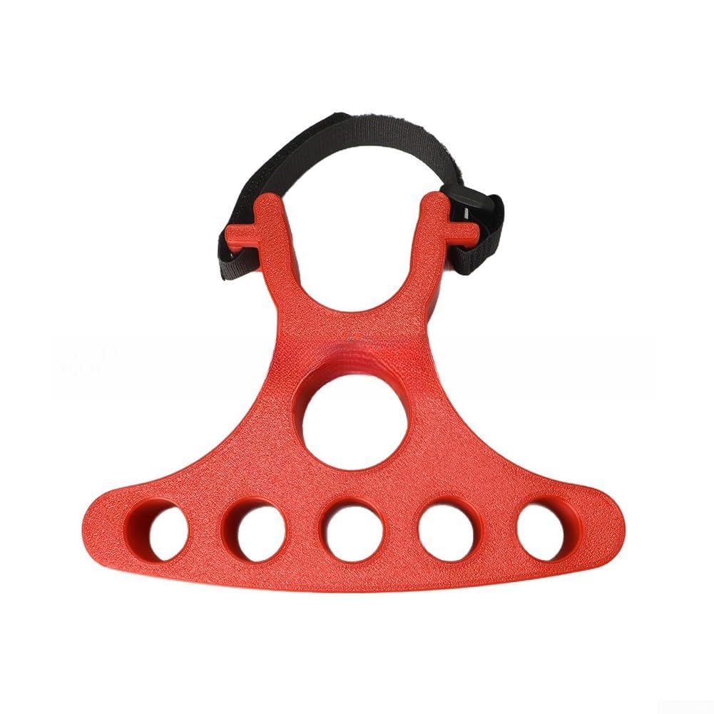 Adjustable Bike Repair Handlebar Stand with Versatile Multi‑Hole Design for Brake Cable and Shifter Maintenance, Ergonomic Grip, Strong Stable Plastic Construction(red)