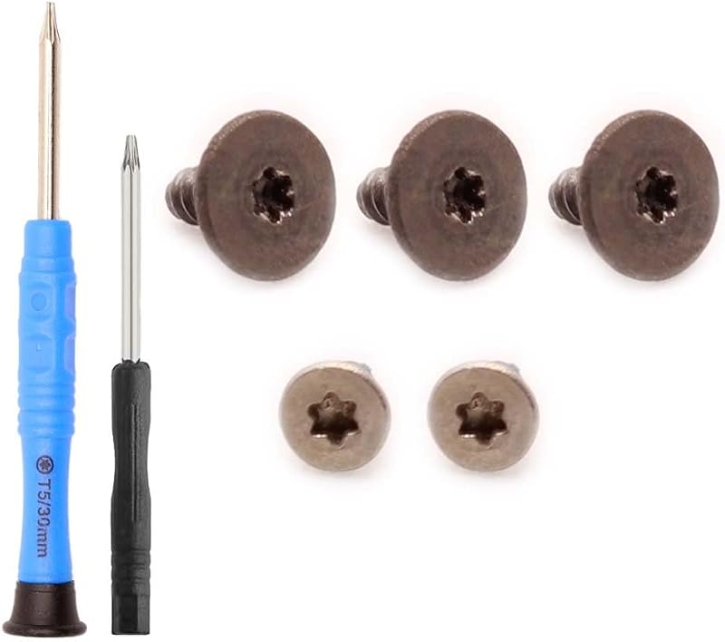 iMusk 5 pcs Original Pivot Hinge Torx Screws for DJI Mini 3/4/5 Pro Drones (3 pcs for Drone Body Securing and 2 pcs for Front Arm Securing), T5/T4 Screwdriver Included