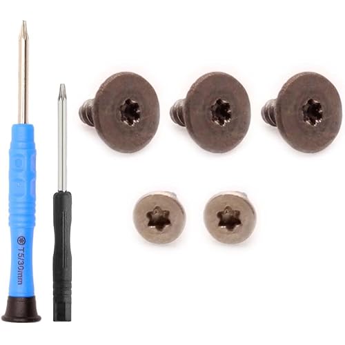 iMusk 5 pcs Original Pivot Hinge Torx Screws for DJI Mini 3/4/5 Pro Drones (3 pcs for Drone Body Securing and 2 pcs for Front Arm Securing), T5/T4 Screwdriver Included
