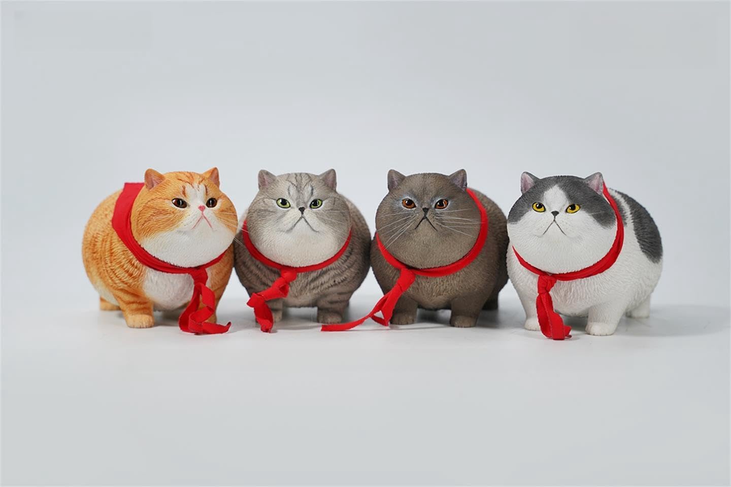1:6 Scale Fat Cat 3.0 Figure Realistic Felidae Resin Cute Animal Model Collector Home Decoration Gift for Adult (JXK178C)