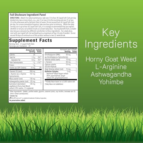 Irwin Naturals L-Arginine Horny Goat Weed Soft-Gels