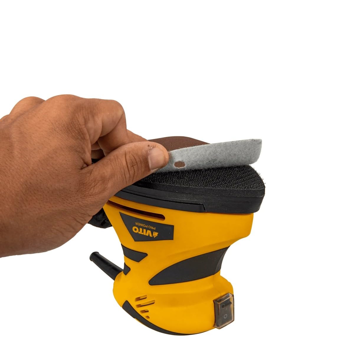 VITO – Lijadora 2 en 1 kit multibases triángulo y cuadrado colector de polvo + abrasivos