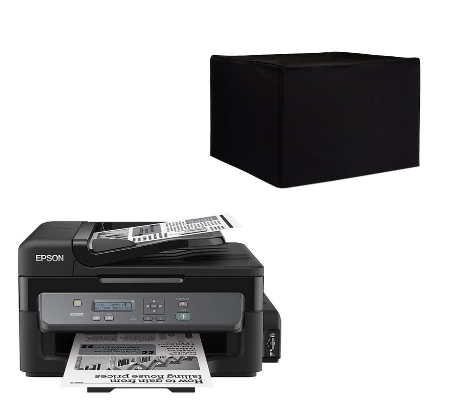 Printer Dust Cover Case Compatible with Epson EcoTank M200 Multifunction B&W Printer - Black