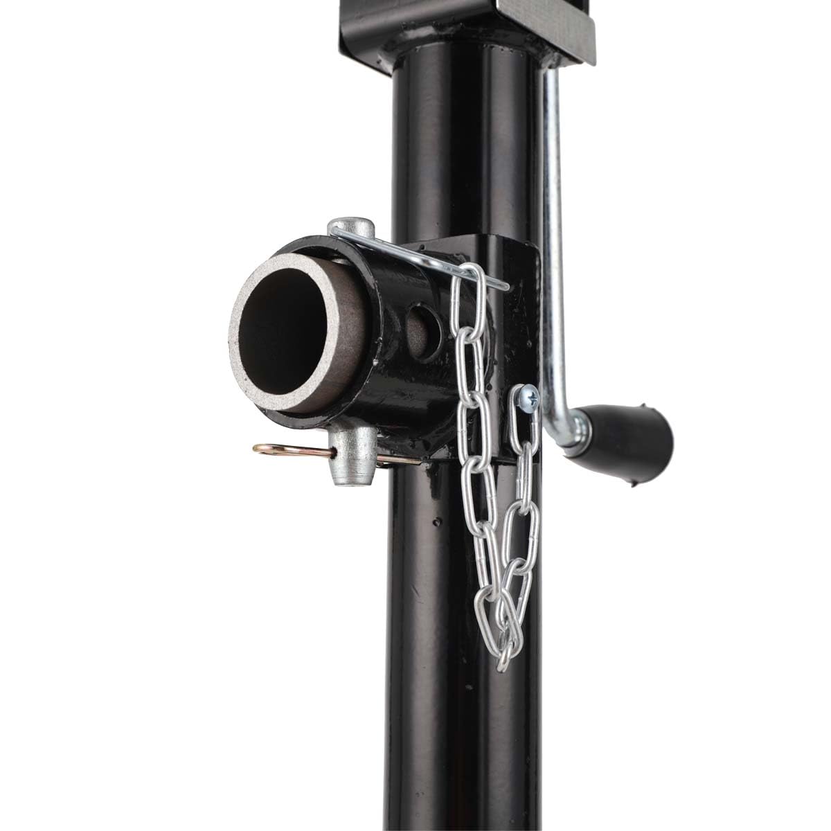 2 Soportes para Remolque, Altura Ajustable, 53-90 cm, Soporte de Apoyo, Soporte de manivela, Soporte Pata Remolque, para caravanas, autocaravanas, Coches, Yates, remolques, Acero, Carga 800 kg