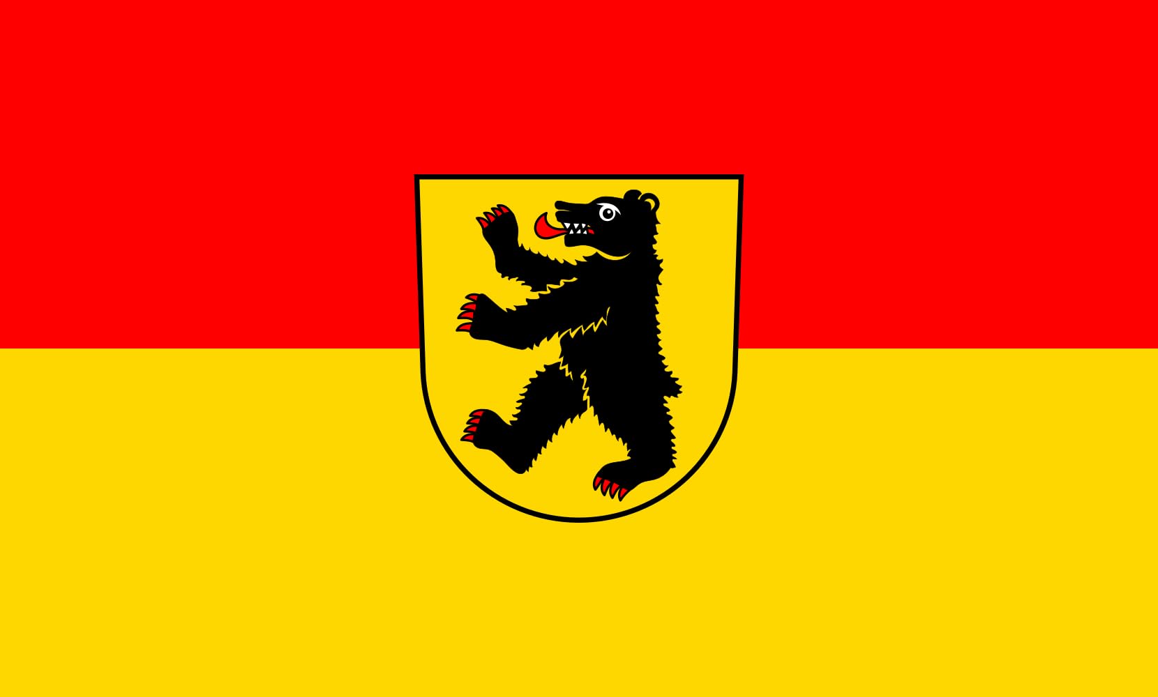 Drapeau Bernau im Schwarzwald en tissu haute résistance aux intempéries