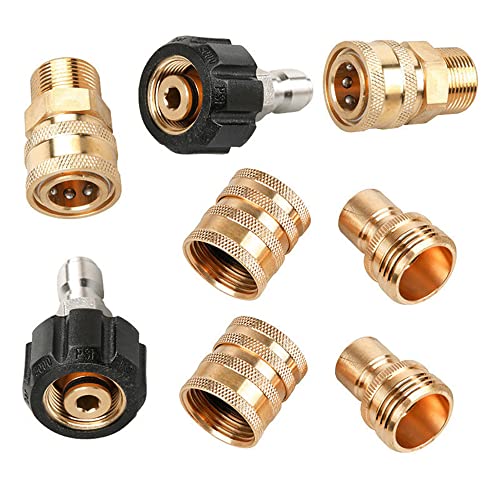 Set Connettori M22 A Innesto Rapido 3/8" - Adattatori In Ottone Per Idropulitrici - Foto 12