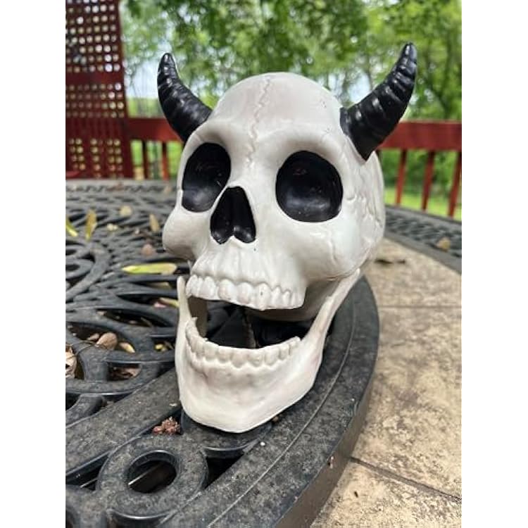 Crazy Bonez Horned Demon Skeleton Skull