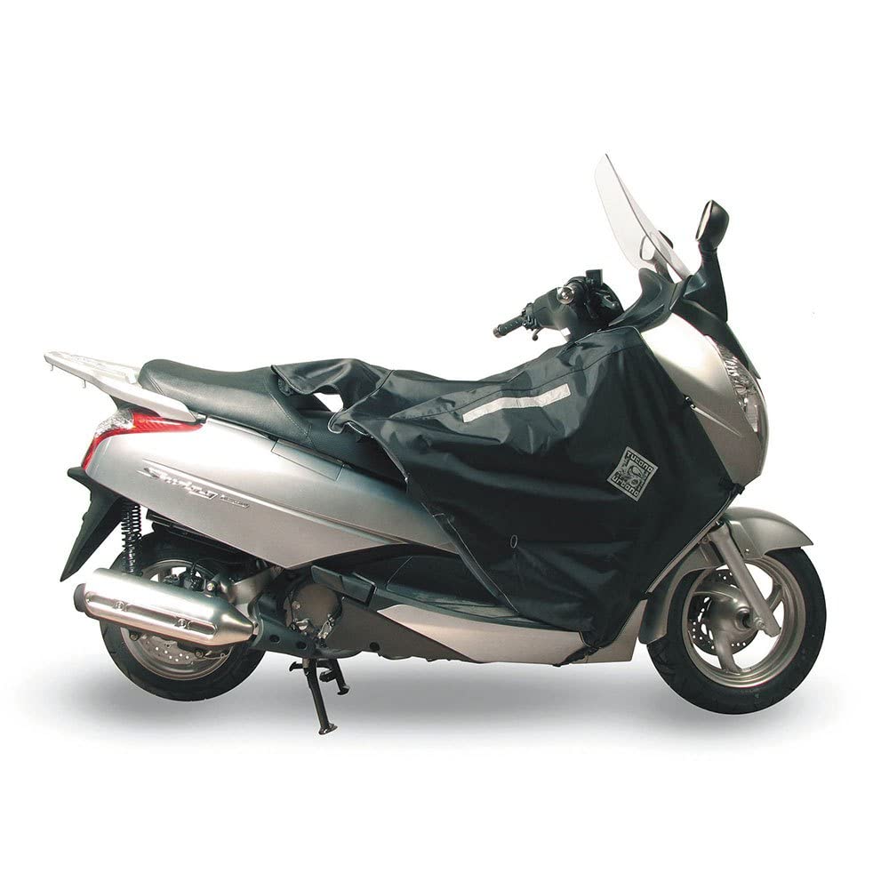 Termoscud Tucano Urbano – Coprigambe Per Scooter Impermeabile E Termico, Con Sistema Gonfiabile Antisventolio (S.G.A.S.), Nero