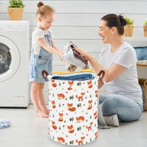 Image of Fox hamper,Waterproof foldable kids laundry basket,Toy basket,Clothes Organizer Baskets,baby Laundry Hamper,Room Decor(Fox)