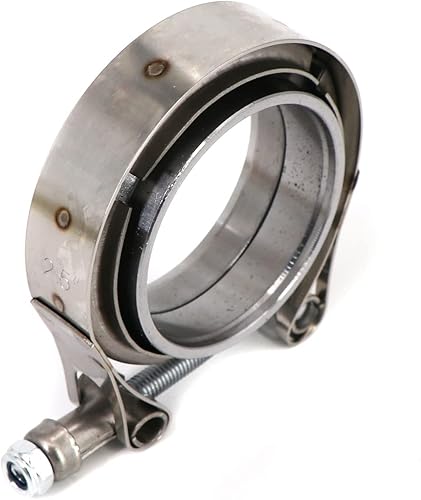 Miniatura 3 de Abrazadera de perno de banda en V de acero inoxidable de 2.5 pulgadas con 2 piezas de bridas macho hembra kit para tubos de escape Turbo