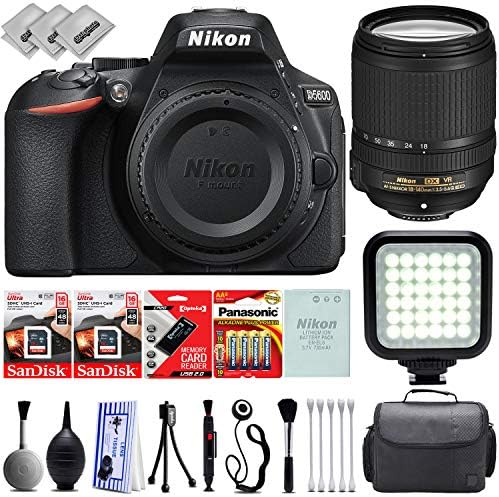 Nikon D5600 HD Digital SLR Camera w/Nikon 18-140mm f3.5-5.6 ED VR – 32GB – 30PC Bundle