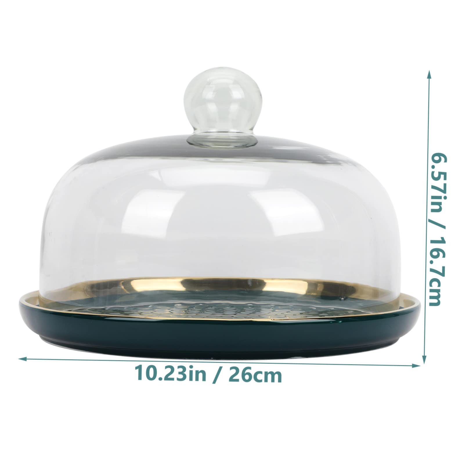 BESTYASH 1Set Platter with Rim and Lid for Serving Snacks Desserts and Fruits Sturdy Design for Stylish Occasions