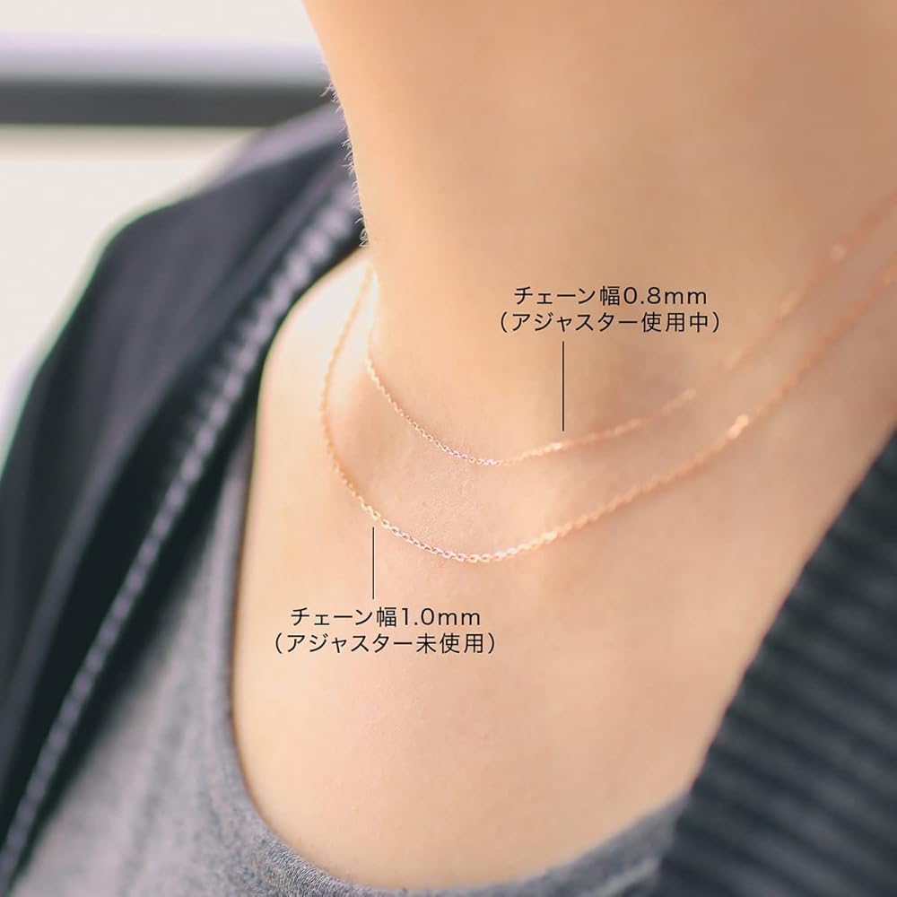 ミキモト チェーンネックレス カットアズキ 40cm K18WG BLJ ミキモト チェーンネックレス カットアズキ 40cm K18YG