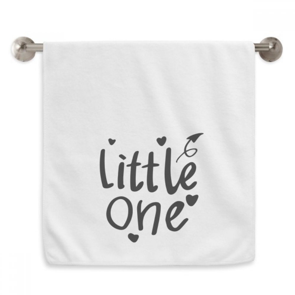 Serviettes débarbouillettes blanc 13x29 pouces serviettes moelleuses Petite Citation Diadème