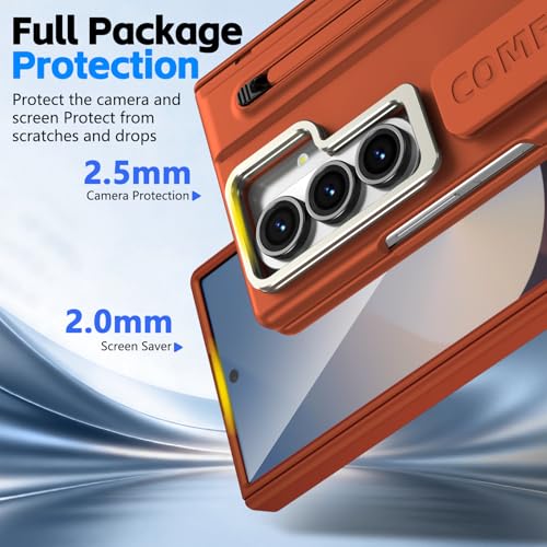 Image of Hybird Shockproof Mobile Back Case Cover for Samsung Galaxy Z Fold 8 Ultra Case Kick Stand | Slim Back Cover Case | S Pen | Tempered Galass |Hingh | Galaxy Z Fold8 Ultra 5G Cover
