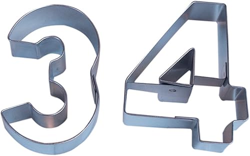 Miniatura 3 de RM International Numbers - Juego de 9 cortadores de galletas 26in