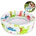 Ucradle Aufblasbares Planschbecken - Beach Buddies Baby Pool Kinder Aufstellpool Kinderplanschbecken, Mehrfarbig Ø 90 x 20 cm, für Kleine Kinder