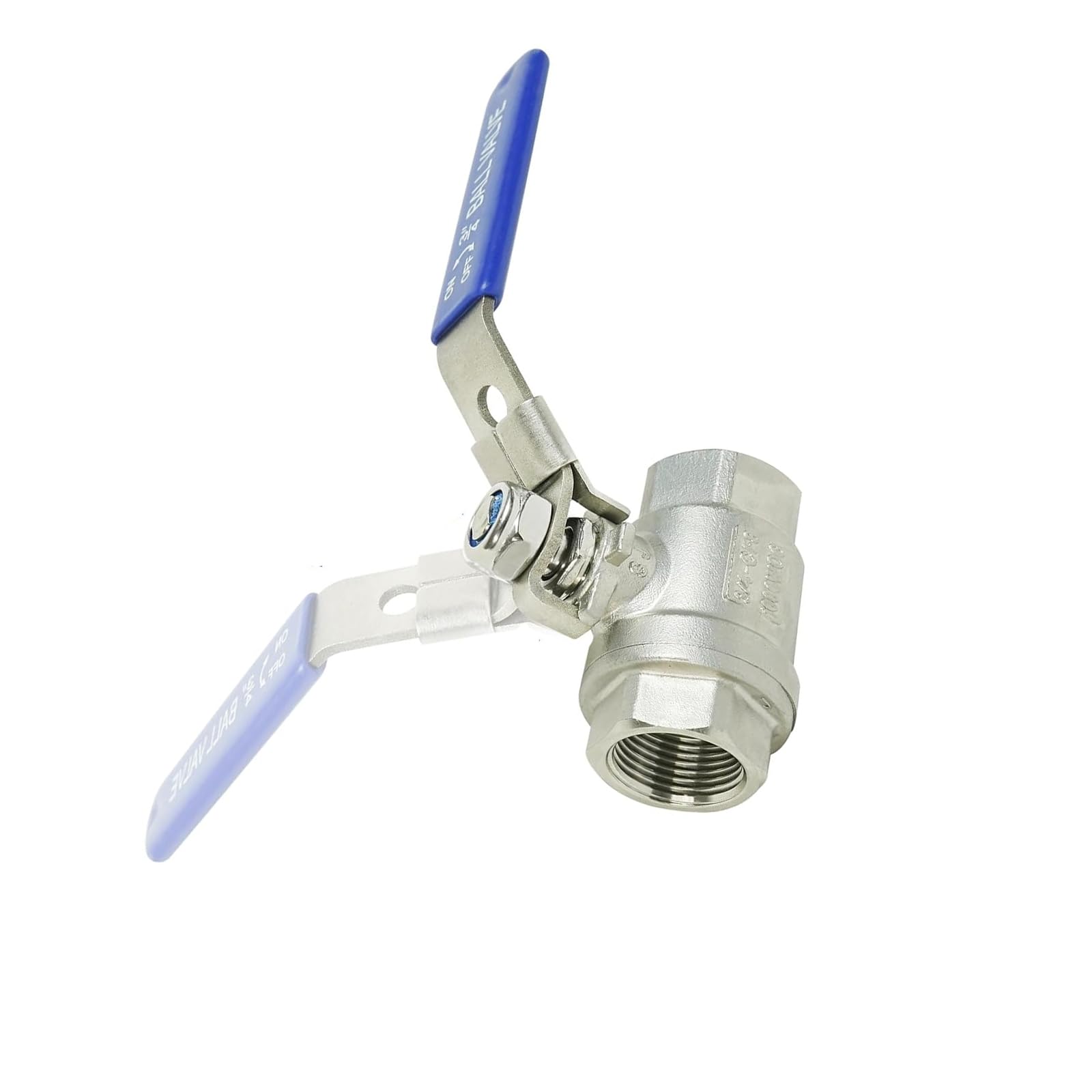 Kalttoy Multicolor Stainless Steel Ball Valves Metal Threaded Water Pipe Connector 3 / 4Inch Garden Hose Shut Close Valves Water Pipe Fitting Fittings Quick Connector Ball