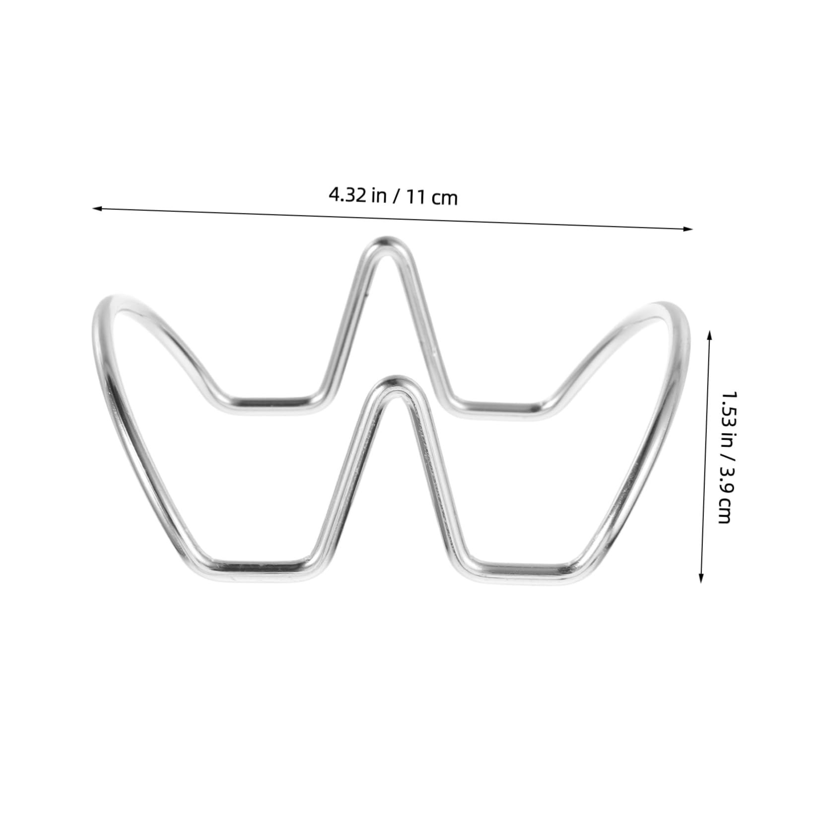 FUNOMOCYA Stainless Steel Taco Diaplay Stand Metal Taco Holder for Frying Tortillas Eggs