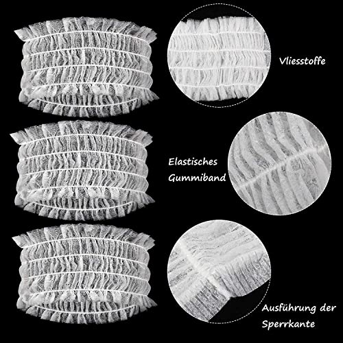 LATRAT 100 Pieces Non-Woven Hair Bands Disposable Elastic Hair Care Hair Accessories for Spa Salon Makeup - Image 3