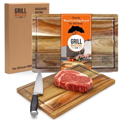 Tabla de cortar de madera Acacia Grill Masters Club miniatura 1
