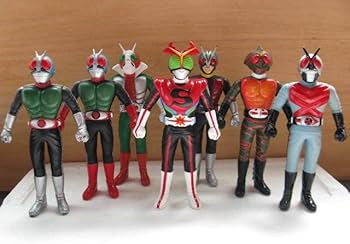 Amazon.co.jp: 昭和の懐かしい栄光の7人ライダーソフビ7体セット