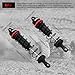 RC Car Shock Absorbers, 130mm Rear Shocks 110mm Front Shocks Set Adjustable Shocks Compatible with 1/8 Arrma Typhoon 6S Redcat FS/ZD Racing Buggy Truggy Replacement Parts (Black)