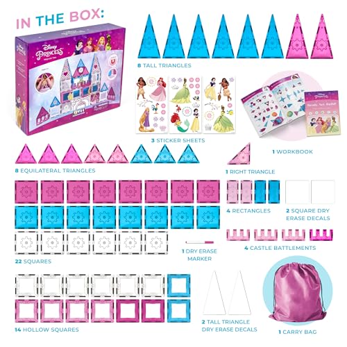 Tytan Disney Princess 70-Piece Magnetic Tile Castle Set — view 5