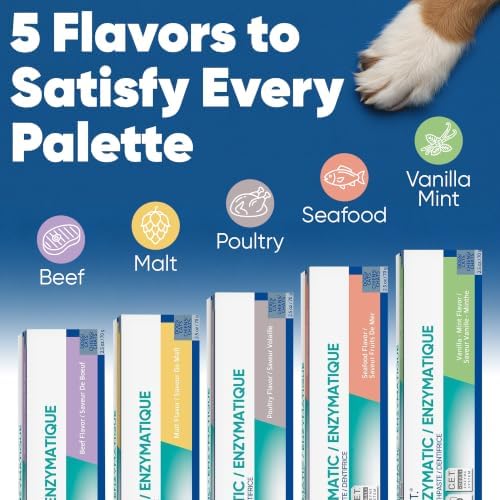 Virbac C.E.T.® Enzymatic Toothpaste| Tartar & Plaque Control for Fresh Breath | Pet Dental Care Toothpaste |Beef Flavor, 2.5 oz - 4