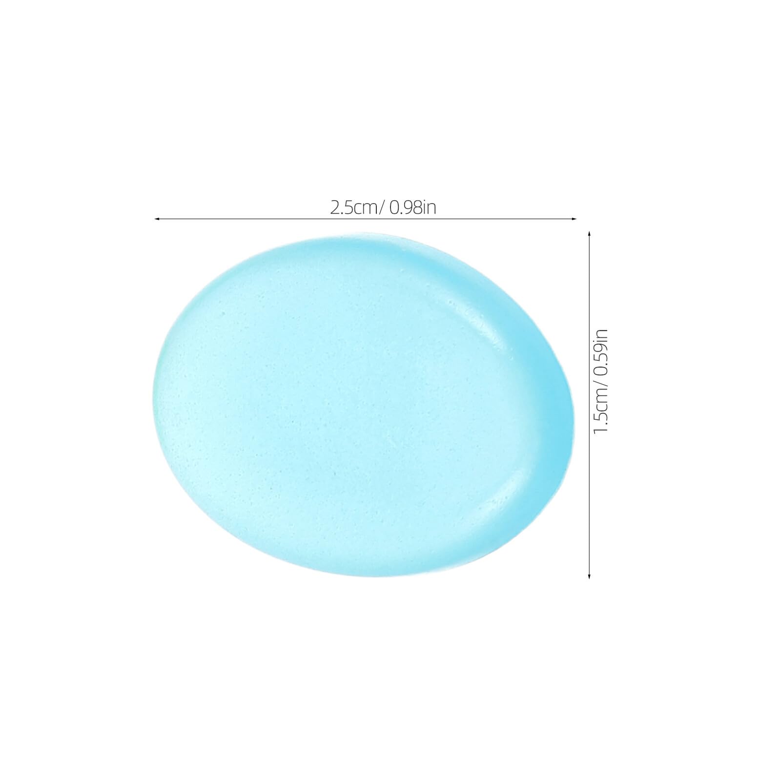 INOOMP 500 Pezzi Ciottoli da Giardino Luminosi Pietre Decorative Fosforescenti in Resina Sicura per Acquari e Percorsi Esterni Ciottoli Brillanti Blu-verde per Decorazioni Notturne