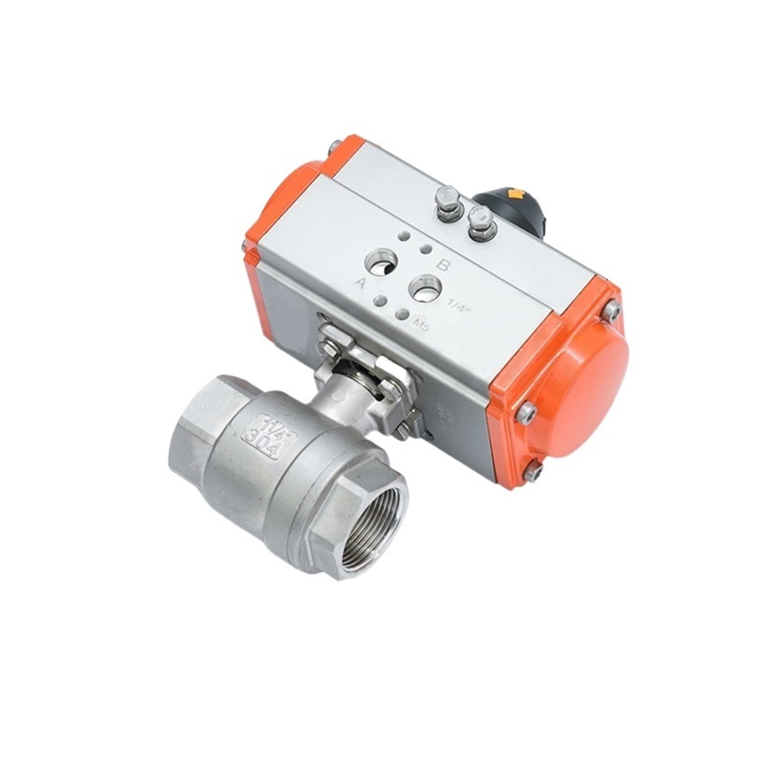 JNVFTCUX Q611F-16P Pneumatic Stainless Steel 304 DN40/DN50 16 Bar Internal Thread 2 Way Ball Valve(DN40)
