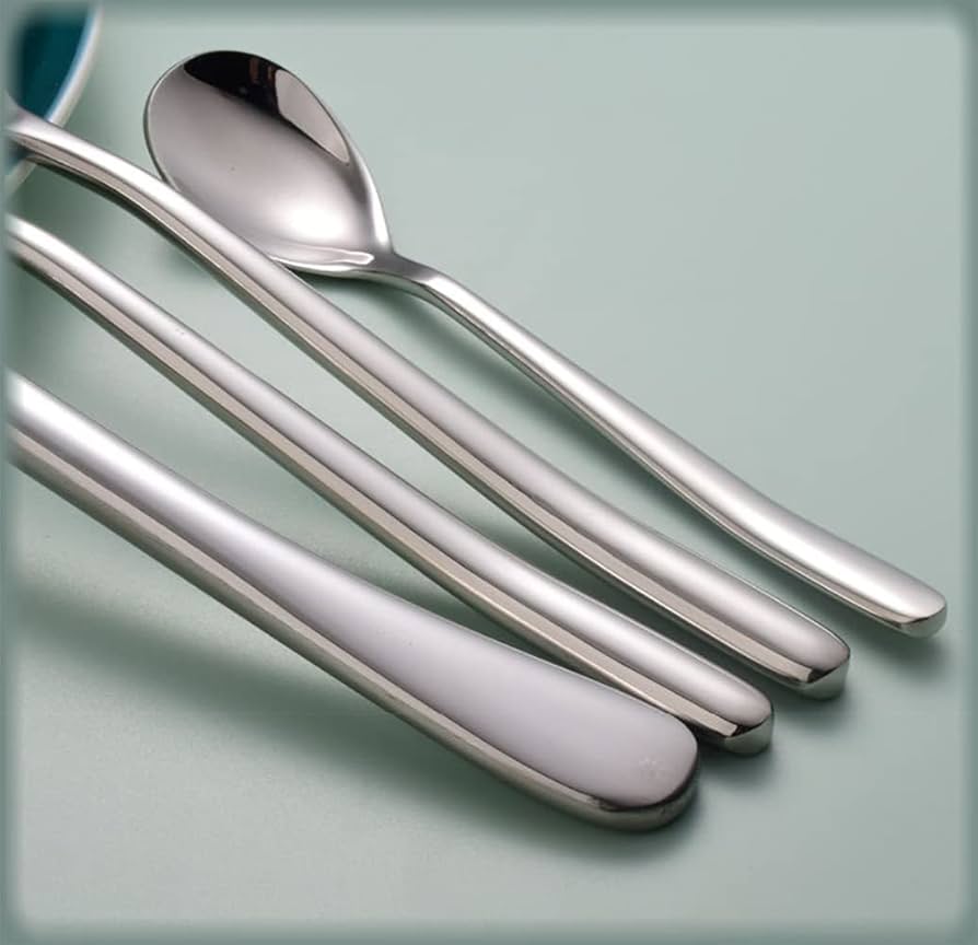 Amazon｜6人用モダンなシルバーウェアセット 繊細な18/10