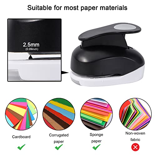 2 Inch Hole Punch, Katfort Craft Punches Shapes Circle Punch For Paper Crafts, Cardstock, Brand Label, Gift Wrapping, Greeting Cards And Scrapbooks, Black #TOP3